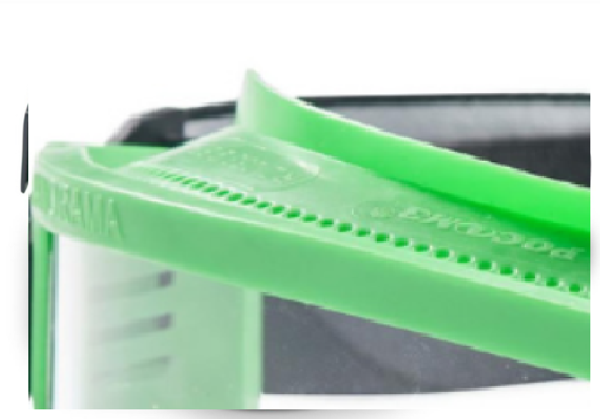 Закрытые защитные очки с непрямой вентиляцией ЗН11 PANORAMA 24111(PL) зеленые